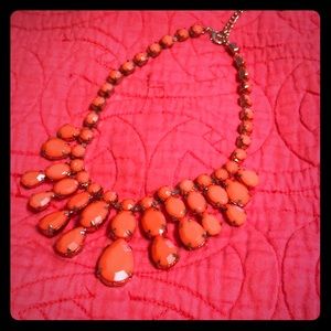 Coral statement necklace